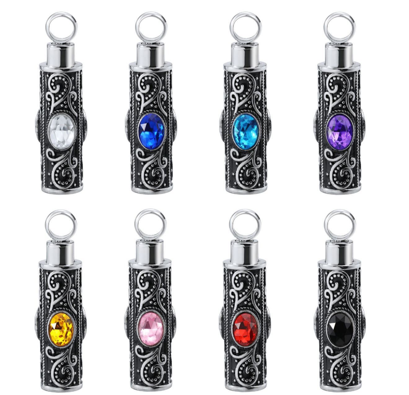 Color Tube Urn Necklace