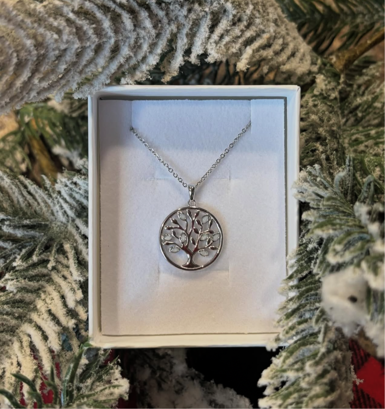 925 Tree of life necklace-20MM-1431169