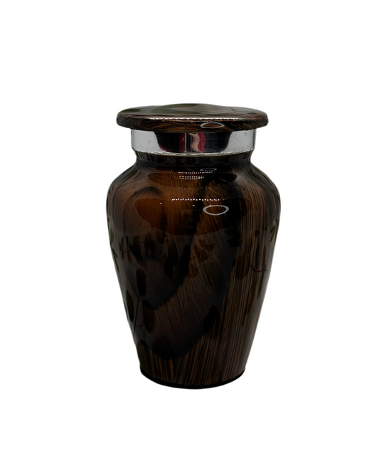 Dark Wood Keepsake Urn