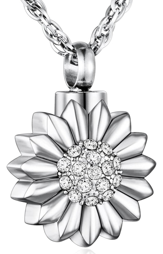 Sunflower Urn Necklace