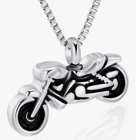 Motorcycle Urn Necklace