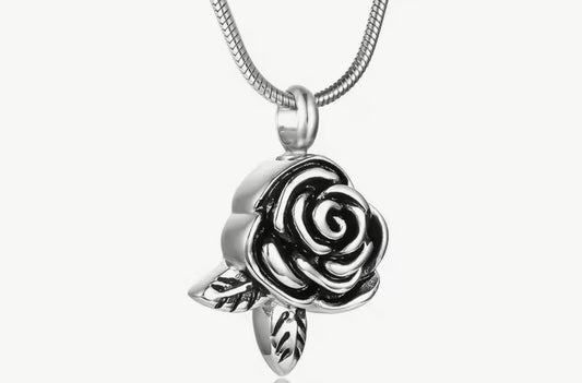 Stemless Rose Urn Necklace